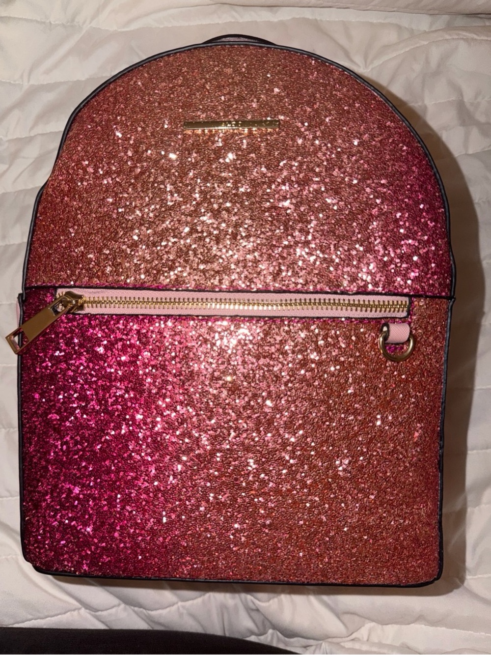 Aldo Pink Glitter Ombre Backpack - Sparkle Statement Bag